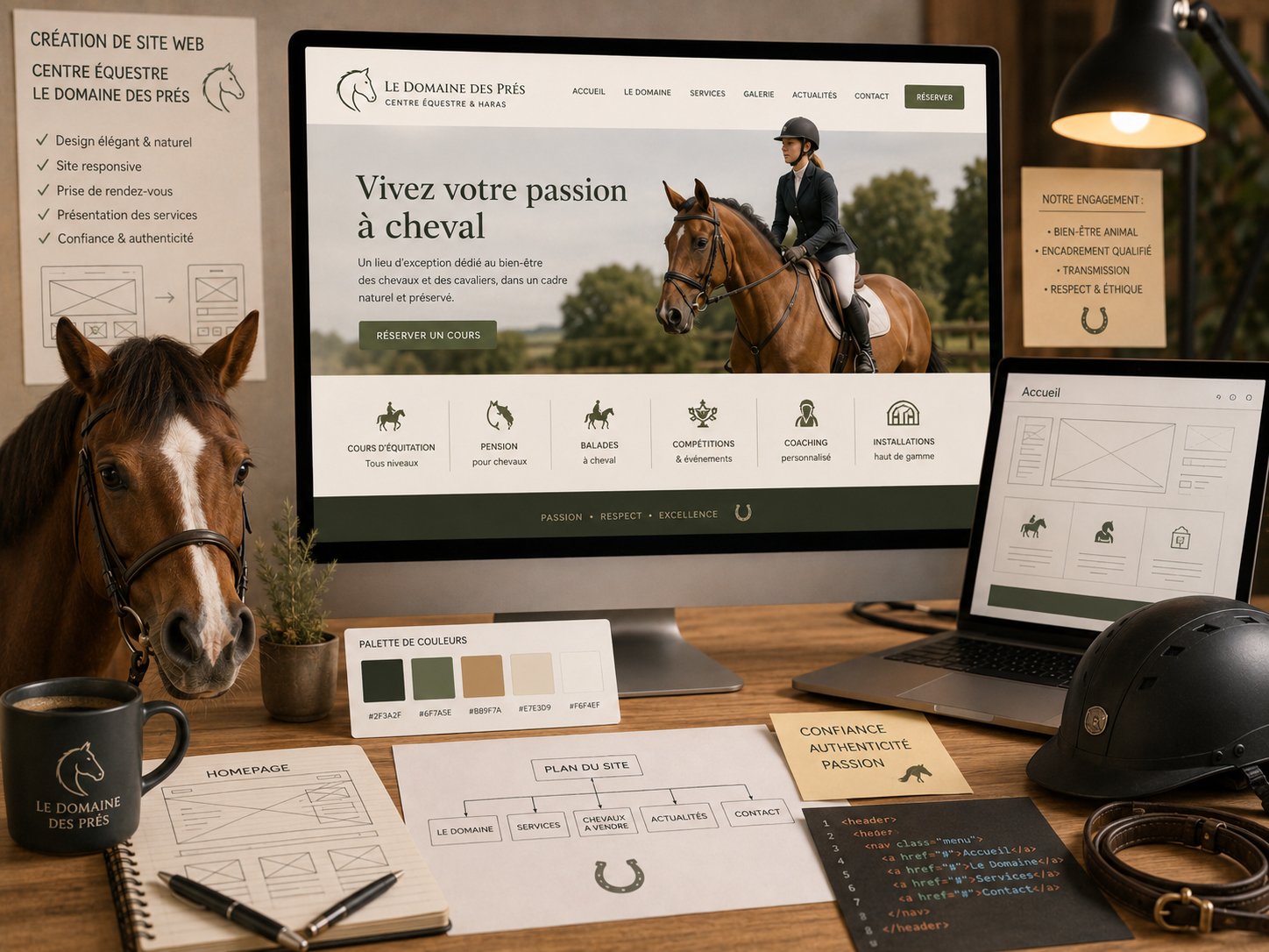 Création de site internet pour centre équestre et haras — WebAnimalier