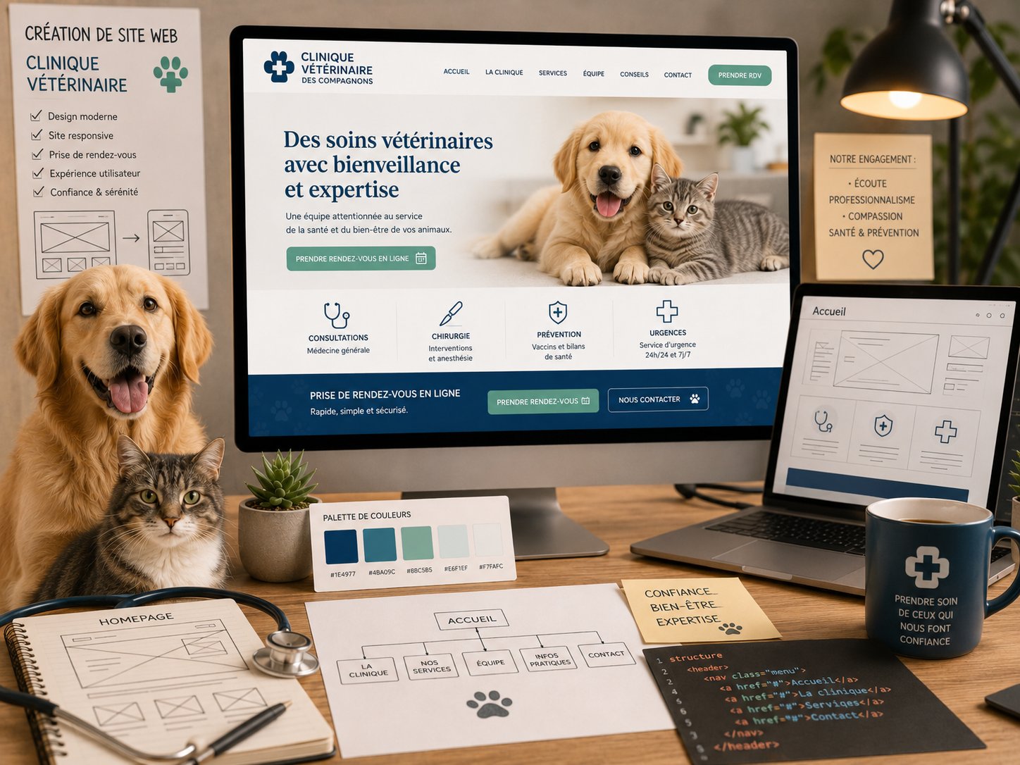Création de site internet pour clinique vétérinaire — WebAnimalier