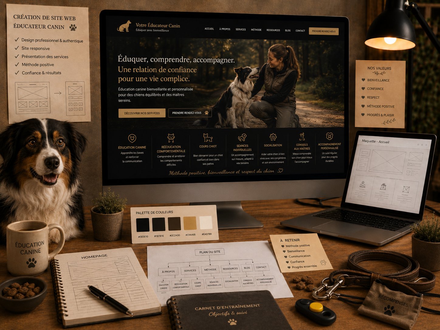 Création de site internet pour éducateur canin et photographe animalier — WebAnimalier