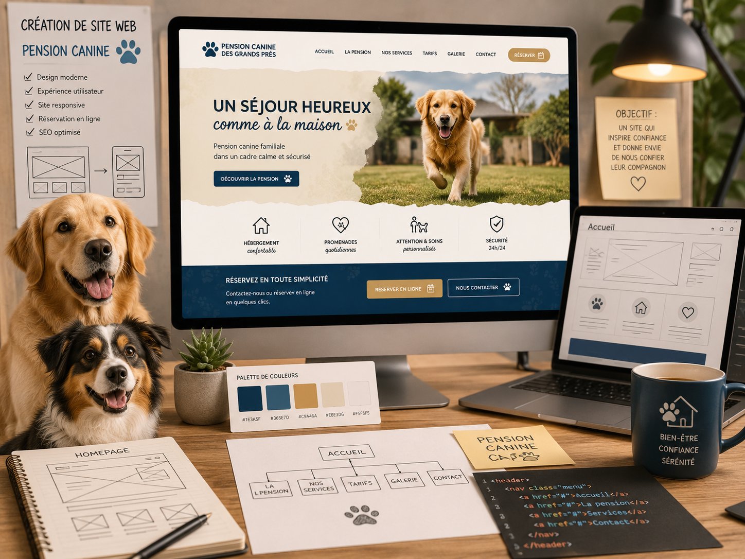Création de site internet pour pension canine — WebAnimalier
